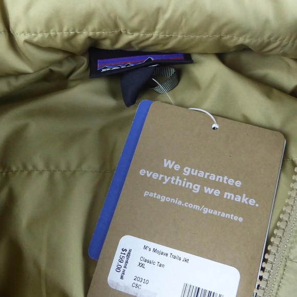 Patagonia Mojave Trails Packable Jacket Thermogreen Insulated w Hidden Hood NWT - Picture 13 of 13